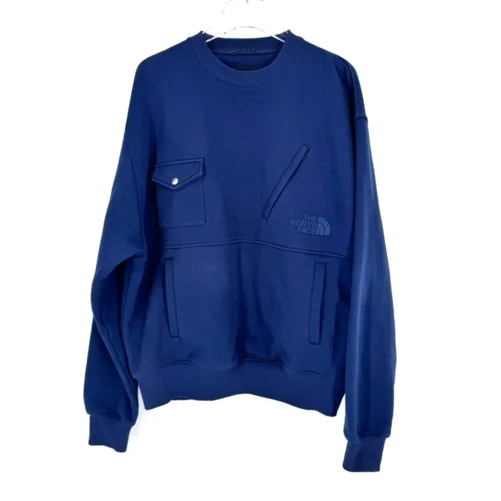 The North Face x Invincible Pocket Crewneck Sweatshirt Navy Small Oversized